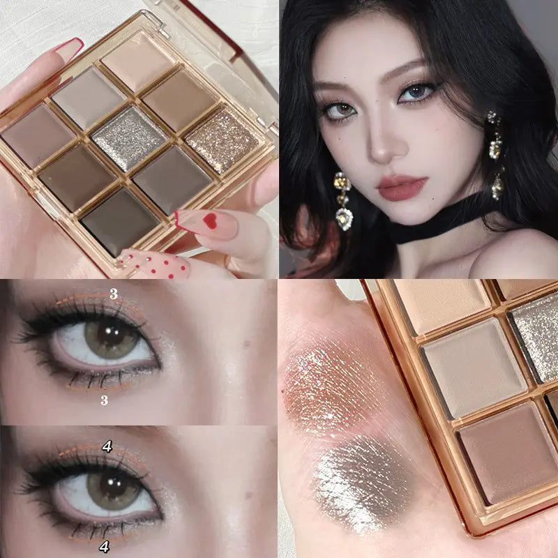 DIKALU Nine-Shade Sunset Eyeshadow Kit