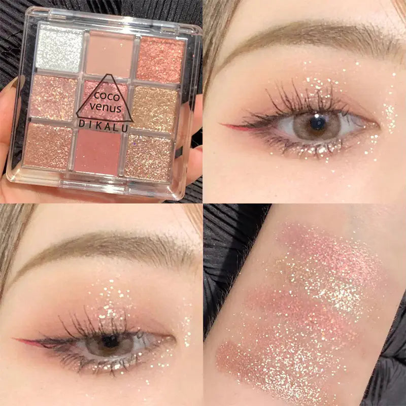 DIKALU Nine-Shade Sunset Eyeshadow Kit