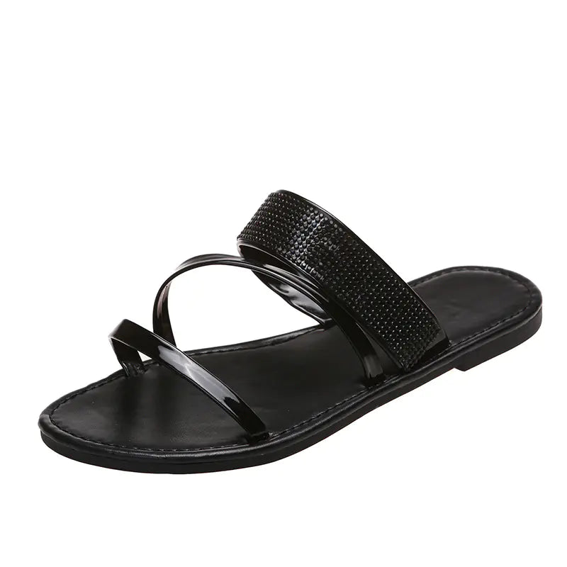 Chic Rhinestone Outdoor Sandals for Women